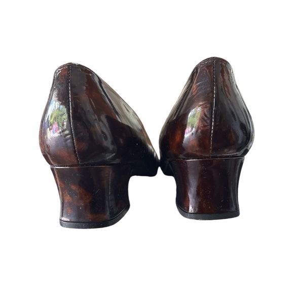 Stuart Weitzman Women Tortoise  Shell Heels Brown Black  Size 12 Shoes - Picture 5 of 6